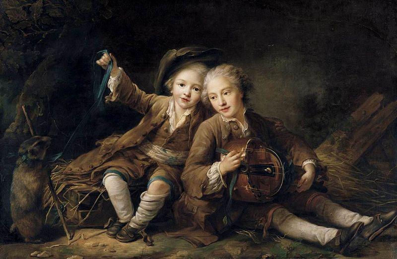 Francois-Hubert Drouais The Children of oil painting picture